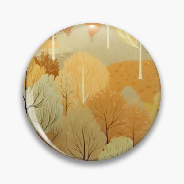 Item preview, Autumn Forest Path Cozy Amber Woods Landscape designed and sold by LYAN-STORE.