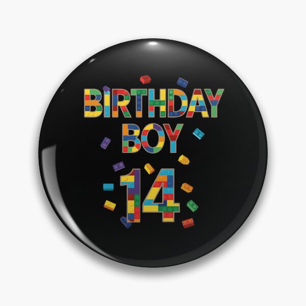 Item preview, Birthday Boy 14 Building Blocks Fourteenth Birthday Teen  designed and sold by PopStars1993.