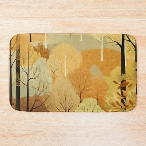 Item preview, Autumn Forest Path Cozy Amber Woods Landscape designed and sold by LYAN-STORE.