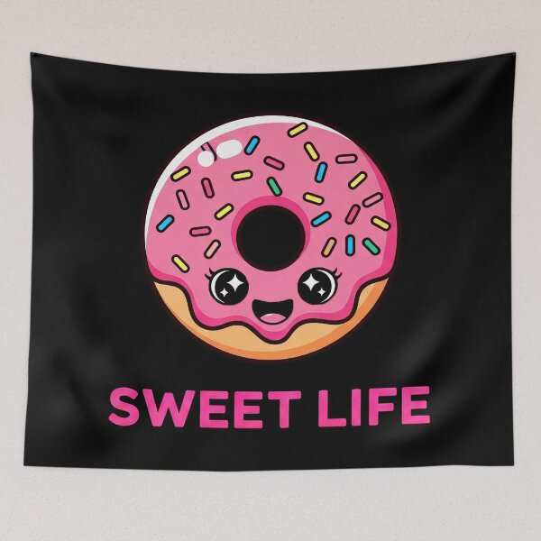 Item preview, Sweet Life Cute Kawaii Donut Sprinkle Graphic designed and sold by DigitalArtx-com.