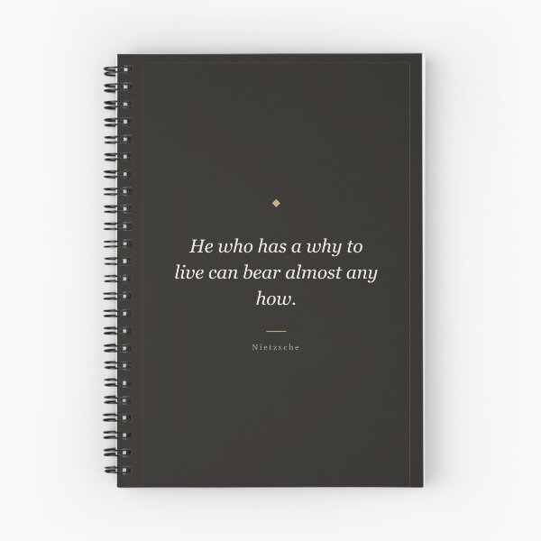 Item preview, He Who Has a Why to Live - Nietzsche Philosophy Quote designed and sold by ochreink.