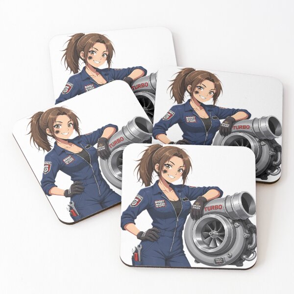 Item preview, Cute Anime Tuner Girl Turbocharger Waifu JDM designed and sold by MUGEN WORKS.