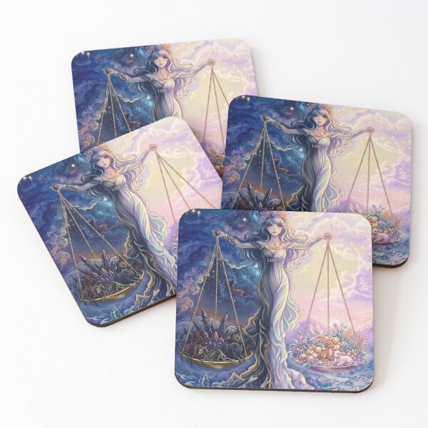 Item preview, Libra Energy Anime Angel Art | Libra Zodiac Sign Celestial Astrology Illustration | Cute Horoscope Goddess | Kawaii Angel Aesthetic | Libra Birthday Gift | Zodiac Wall Art designed and sold by RSDigitalPrintDesign.