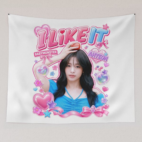 Item preview, Ahyeon BABYMONSTER I Like It Cotton Candy Kpop Fan Art designed and sold by Valereekmerch.