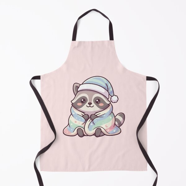 Item preview, Cozy Sleeping Raccoon Pastel Rainbow Blanket designed and sold by BrownHorse90s.