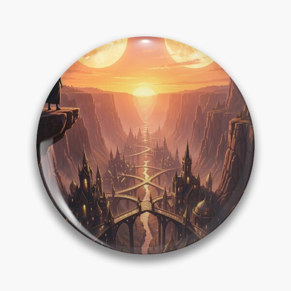 Item preview, Fantasy Canyon City – Golden Light & Mystic View designed and sold by FotoworldEdel.
