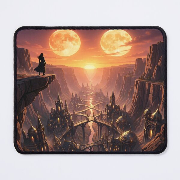 Item preview, Fantasy Canyon City – Golden Light & Mystic View designed and sold by FotoworldEdel.