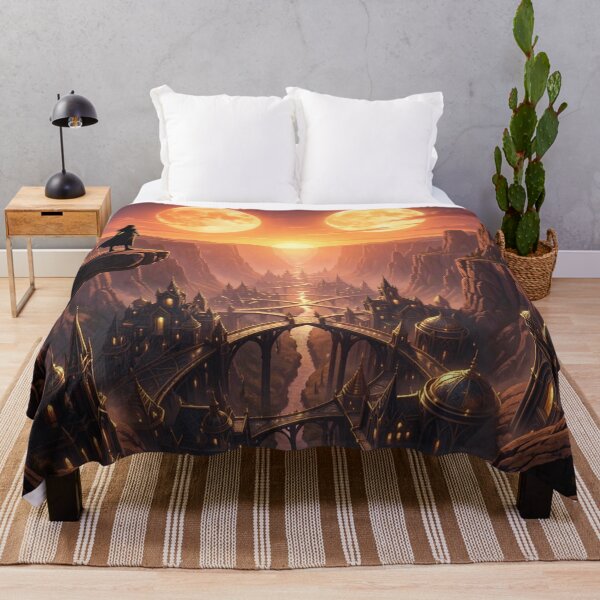Item preview, Fantasy Canyon City – Golden Light & Mystic View designed and sold by FotoworldEdel.