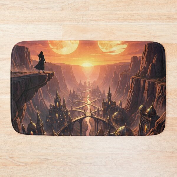 Item preview, Fantasy Canyon City – Golden Light & Mystic View designed and sold by FotoworldEdel.
