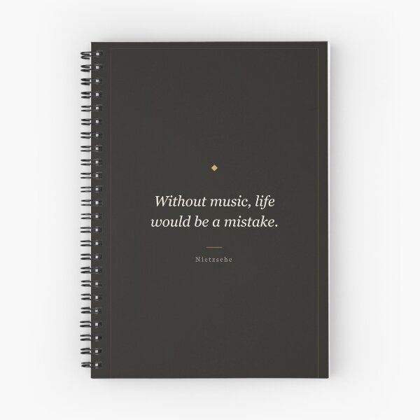 Item preview, Without Music Life Would Be a Mistake - Nietzsche Quote designed and sold by ochreink.