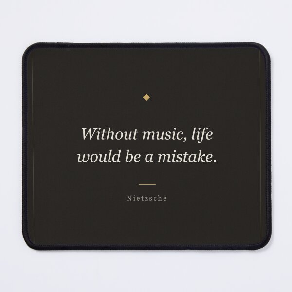 Item preview, Without Music Life Would Be a Mistake - Nietzsche Quote designed and sold by ochreink.