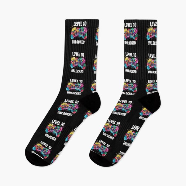 Item preview, Level 10 Unlocked Gamer Birthday Video Game Enthusiast Ten Year Old designed and sold by PopStars1993.