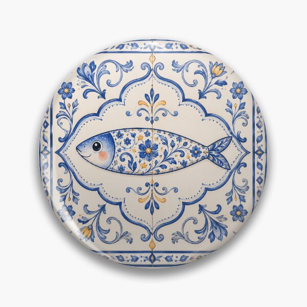Item preview, Sardine in Blue and White designed and sold by Little Sardine Studio.