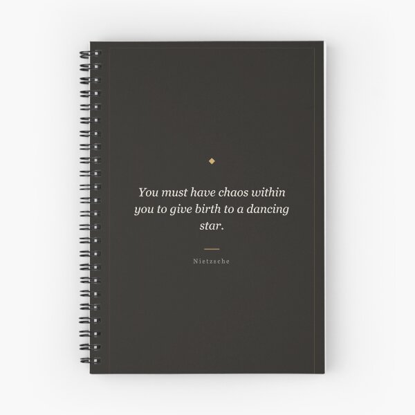 Aperçu de l'œuvre « Il faut avoir du chaos en soi » - Citation de Nietzsche créée et vendue par ochreink.