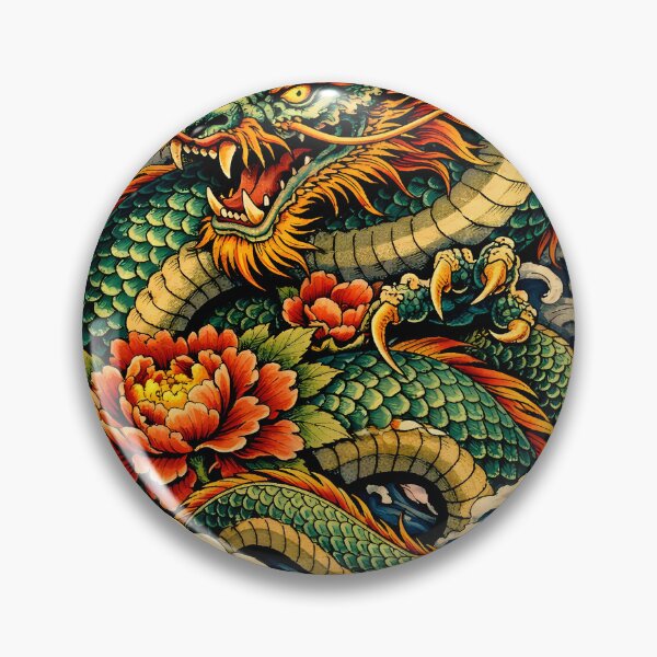 Item preview, Traditional Japanese Dragon Tattoo Art designed and sold by Neo Tokio.