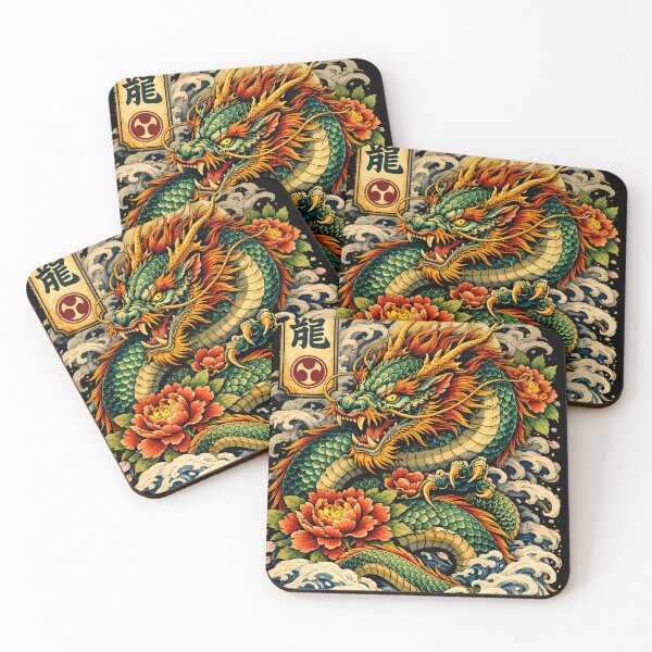 Item preview, Traditional Japanese Dragon Tattoo Art designed and sold by Neo Tokio.