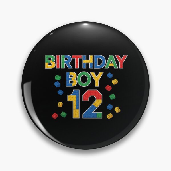 Item preview, Birthday Boy 12 Building Blocks Twelve Year Old Celebration designed and sold by PopStars1993.