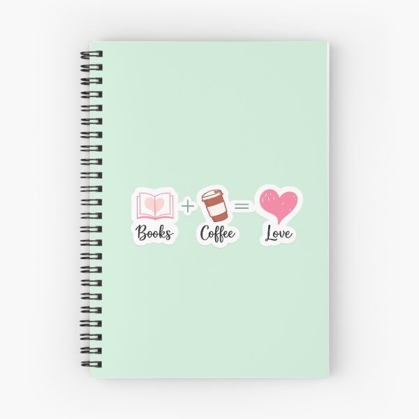 Item preview, Books + Coffee = Love Sticker | Book Lover Coffee Lover | Cute Reading Aesthetic designed and sold by StyloStudio.