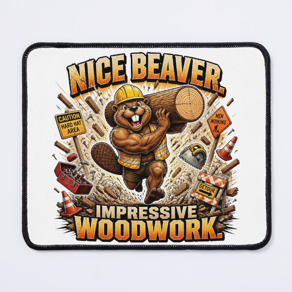 Item preview, Nice Beaver Funny Double Entendre Comic T-Shirt designed and sold by Cavalier-org.