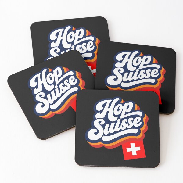 Item preview, Hop Suisse Swiss Soccer Ski Hockey Fan designed and sold by AntiqueImages.