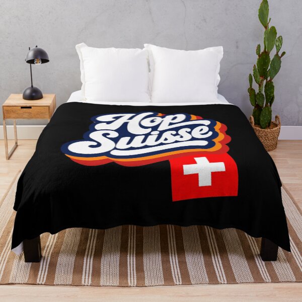 Item preview, Hop Suisse Swiss Soccer Ski Hockey Fan designed and sold by AntiqueImages.