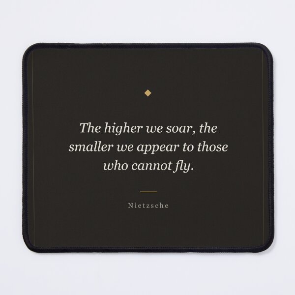 Item preview, The Higher We Soar - Nietzsche Philosophy Quote Print designed and sold by ochreink.