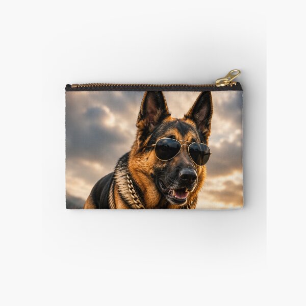 Item preview, Cool German Shepherd Running Sunglasses Portrait designed and sold by BagFactoryUK.