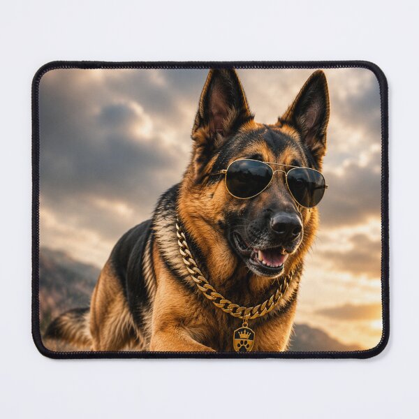 Item preview, Cool German Shepherd Running Sunglasses Portrait designed and sold by BagFactoryUK.
