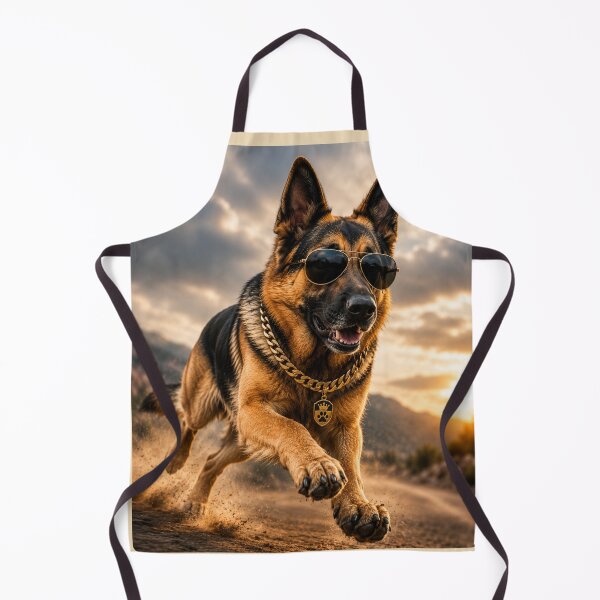 Item preview, Cool German Shepherd Running Sunglasses Portrait designed and sold by BagFactoryUK.