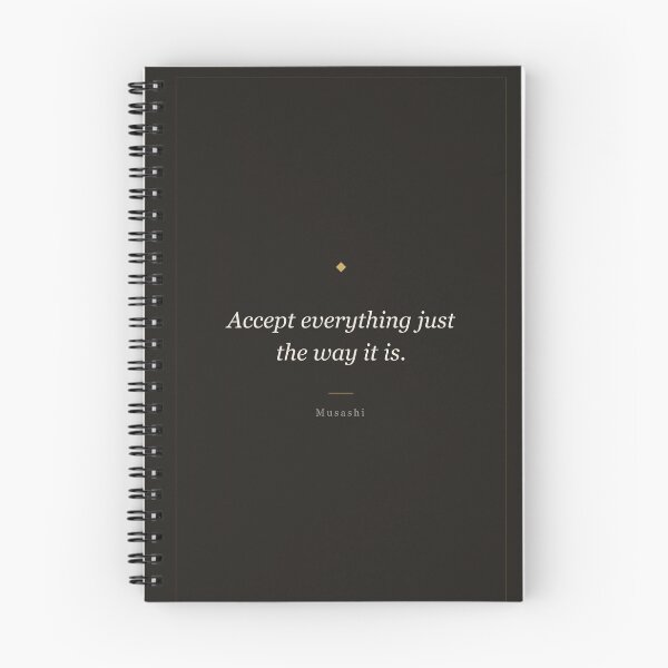 Item preview, Accept Everything Just the Way It Is - Musashi Quote designed and sold by ochreink.