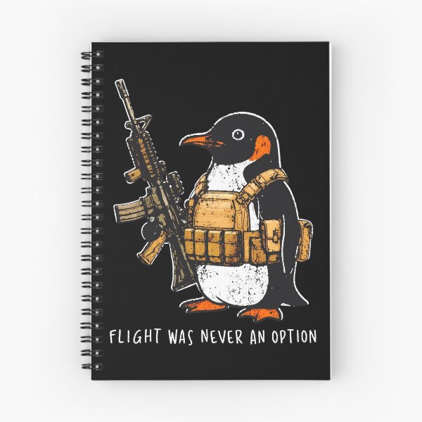 Item preview, Flight Was Never an Option Sarcastic Penguin designed and sold by Harmontal.