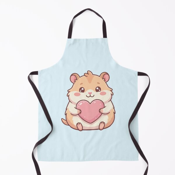 Item preview, Cute Hamster Holding Big Pink Heart Kawaii designed and sold by BrownHorse90s.