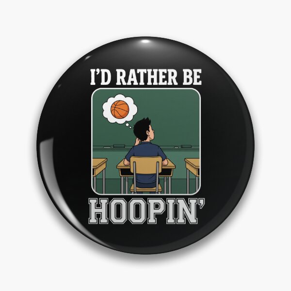 Item preview, I'd Rather Be Hoopin' Basketball Player Sports Fan designed and sold by SofenArt.