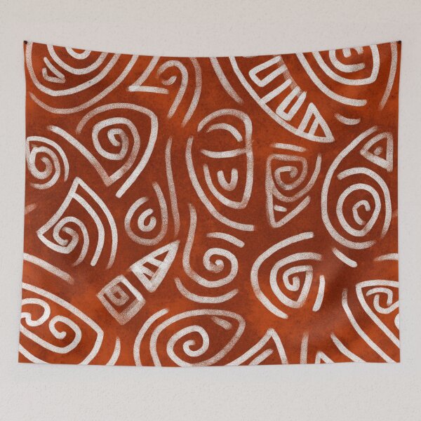 Aperçu de l'œuvre Nouvelle-Zélande Maori Paua Pattern Koru Design 928 créée et vendue par GrinGalore.