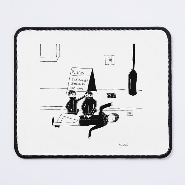 Item preview, Pickpockets operate in this area designed and sold by Vkmillustration.