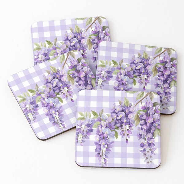 Item preview, Beautiful Farmhouse with Blooming Purple Wisteria | Romantic Cottage Floral Design designed and sold by PureHopeStudio.