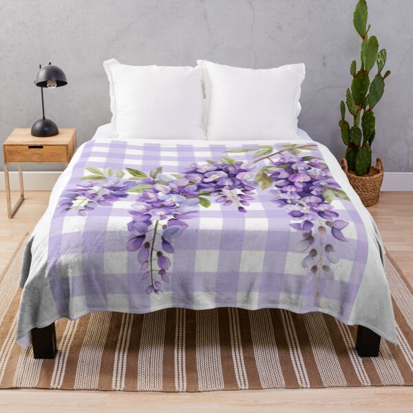 Item preview, Beautiful Farmhouse with Blooming Purple Wisteria | Romantic Cottage Floral Design designed and sold by PureHopeStudio.