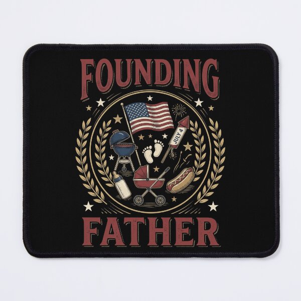 Item preview, Founding Father New Dad Fourth Of July American Patriot designed and sold by SofenArt.