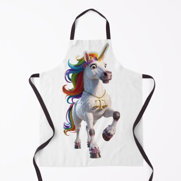 Item preview, Libra Rainbow Unicorn Gold Scales Cute Zodiac Art designed and sold by Zodiac Celestial Art.