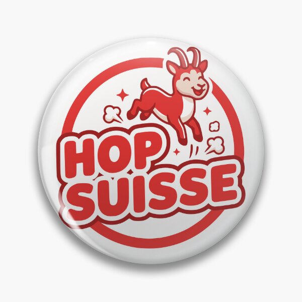 Item preview, Hop Suisse Jumping Goat Swiss National Day designed and sold by AntiqueImages.