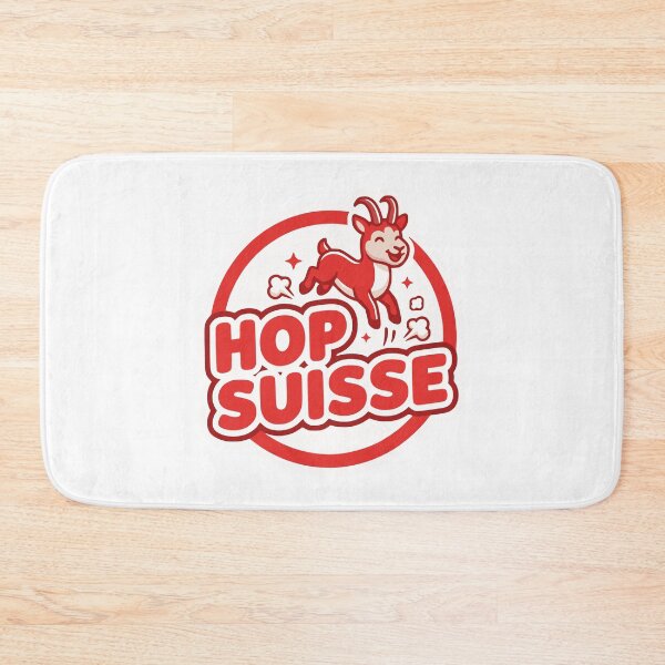 Item preview, Hop Suisse Jumping Goat Swiss National Day designed and sold by AntiqueImages.
