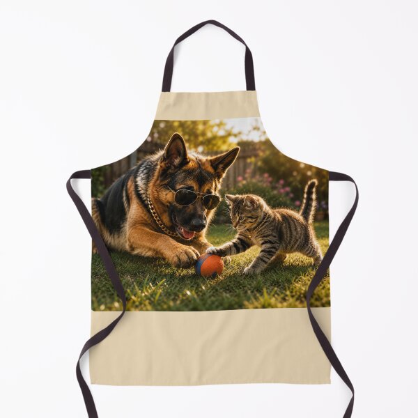 Item preview, German Shepherd Kitten Best Friends Design designed and sold by BagFactoryUK.