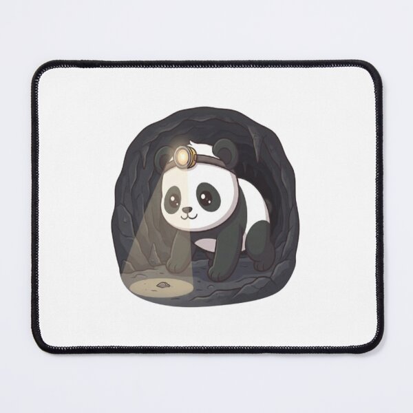 Item preview, Cute Panda Exploring Dark Cave designed and sold by Ella_Sketch.