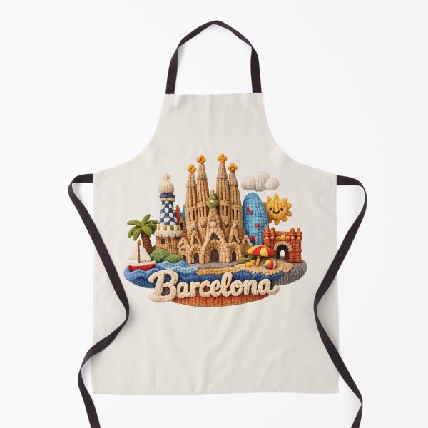 Item preview, Cute Knitted Barcelona Landmark | Handmade Yarn City Travel Souvenir designed and sold by Moons Studio.