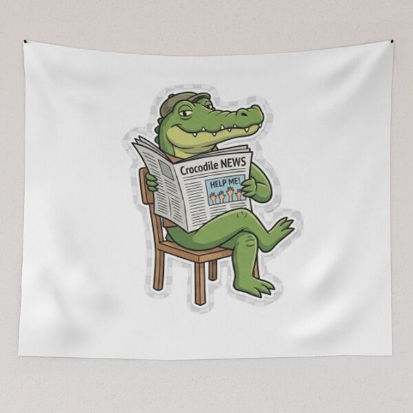 Item preview, alligator reading designed and sold by sanawnaw154.