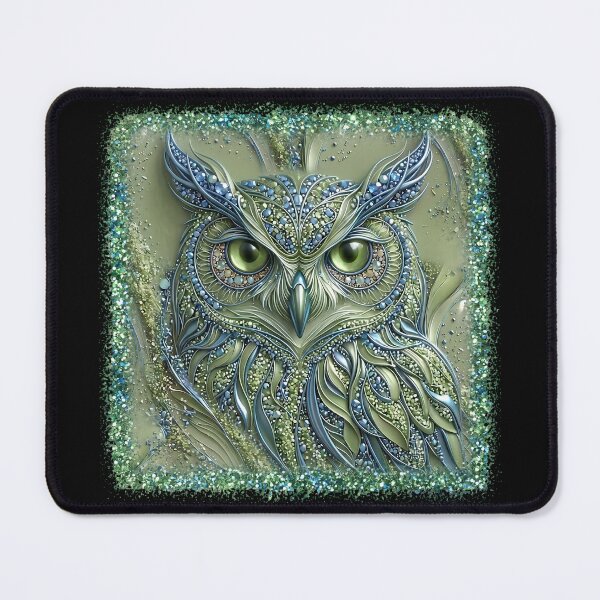 Item preview, Glitter and Fern Green Guardian designed and sold by The Quiet Canvas By Jacky.