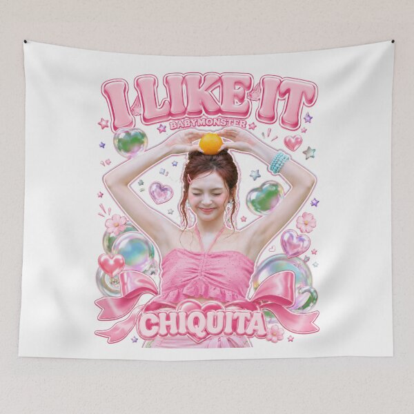 Item preview, Chiquita BABYMONSTER Neon Arcade Pop Star Kpop Fan Art designed and sold by Valereekmerch.