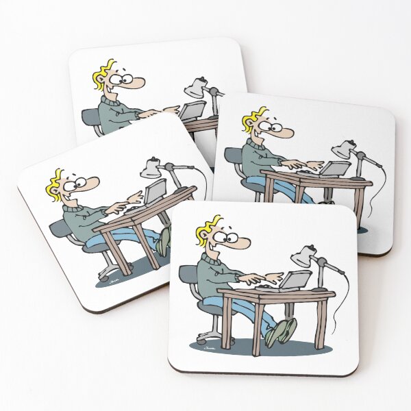 Item preview, Male Desk Worker designed and sold by DoubleCap Design.