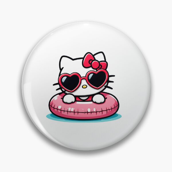 Item preview, Hello Kitty Summer Swim Ring Beach Vibes Kawaii Aesthetic designed and sold by rfd2.