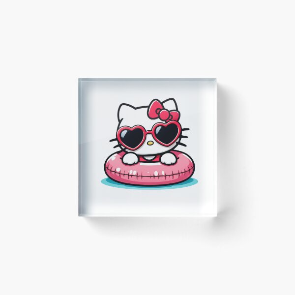 Item preview, Hello Kitty Summer Swim Ring Beach Vibes Kawaii Aesthetic designed and sold by rfd2.